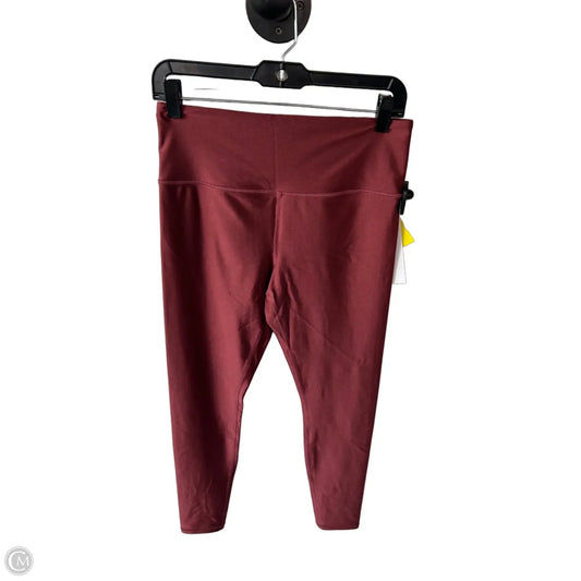Athletic Leggings By Athleta In Red, Size: M