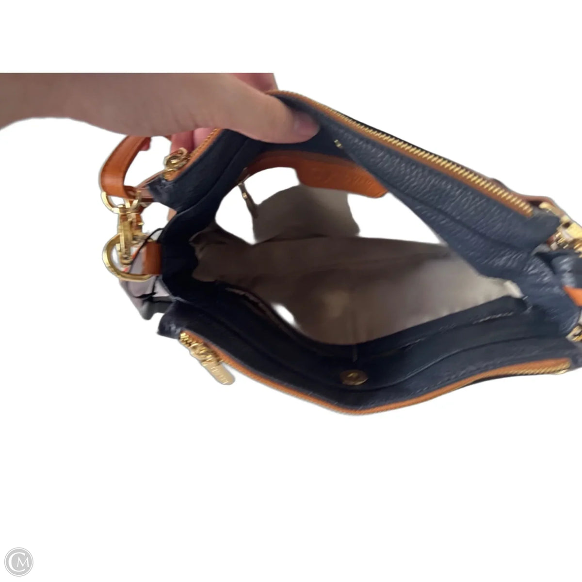 Crossbody Leather By Valentina, Size: Medium