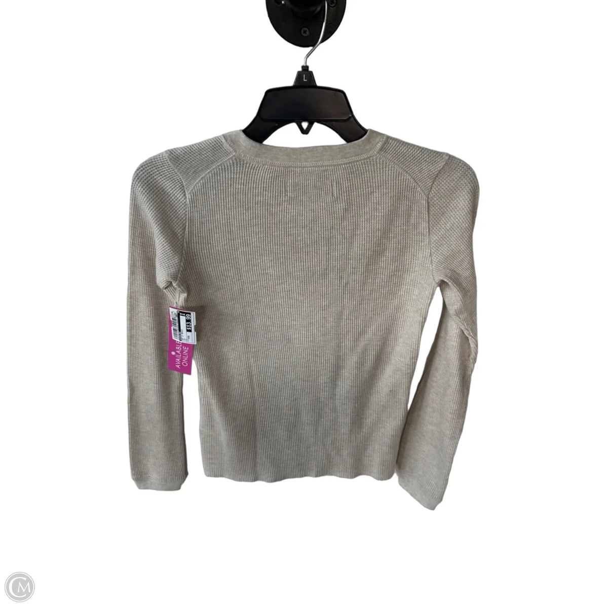 Top Long Sleeve Basic By Everlane In Tan, Size: Xxs