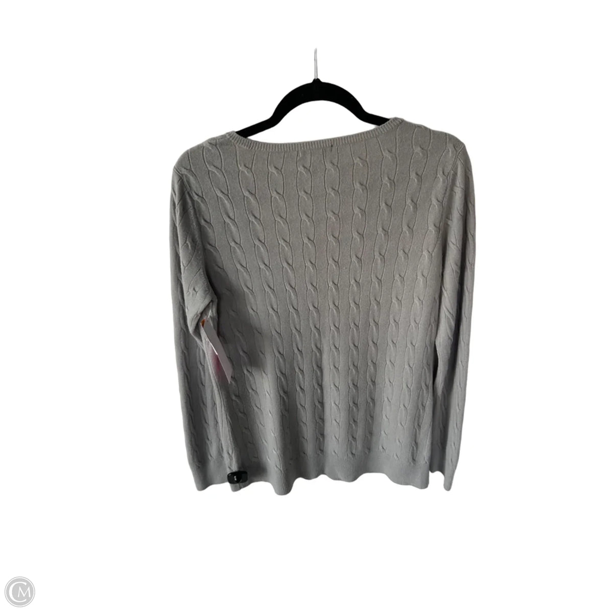 Sweater By Clothes Mentor In Grey, Size: L