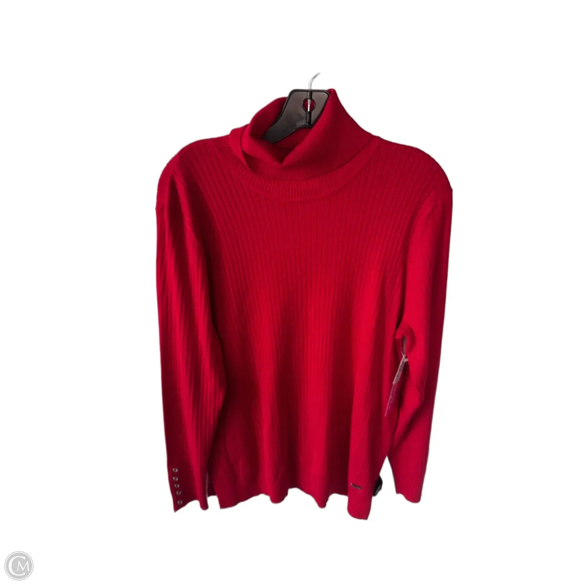 Sweater By Calvin Klein In Red, Size: L