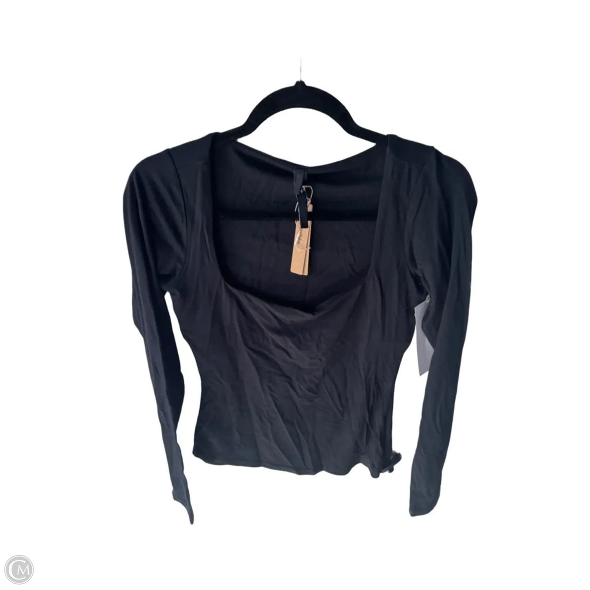 Top Long Sleeve Basic By Skims In Black, Size: M