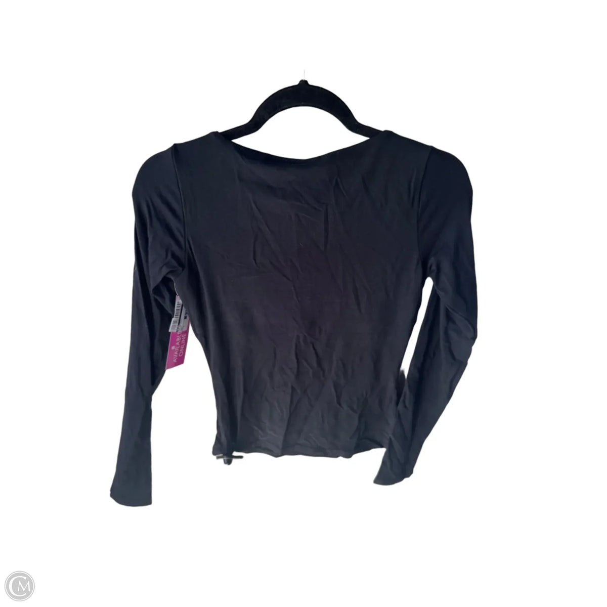 Top Long Sleeve Basic By Skims In Black, Size: M