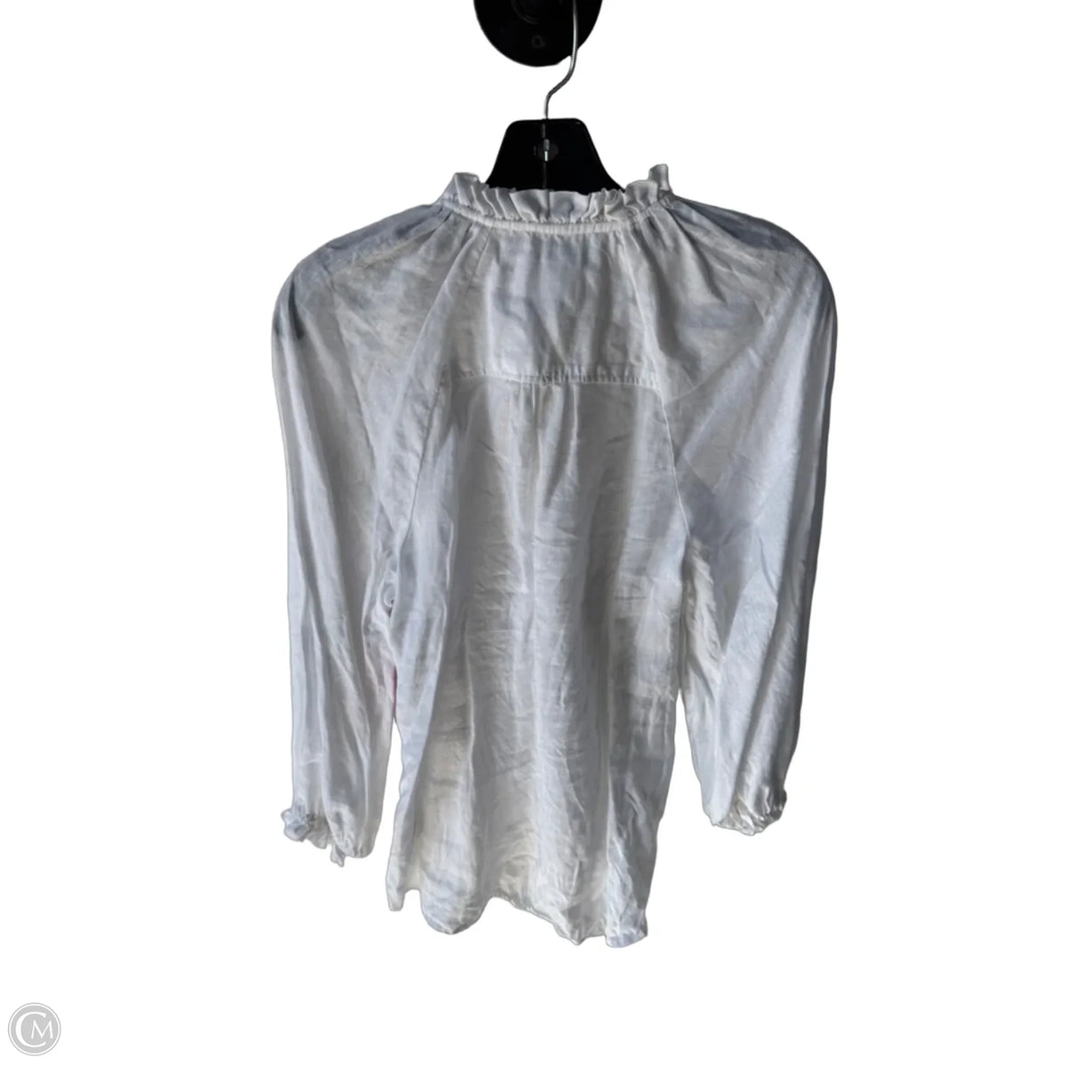 Top Long Sleeve By Maeve In White, Size: S