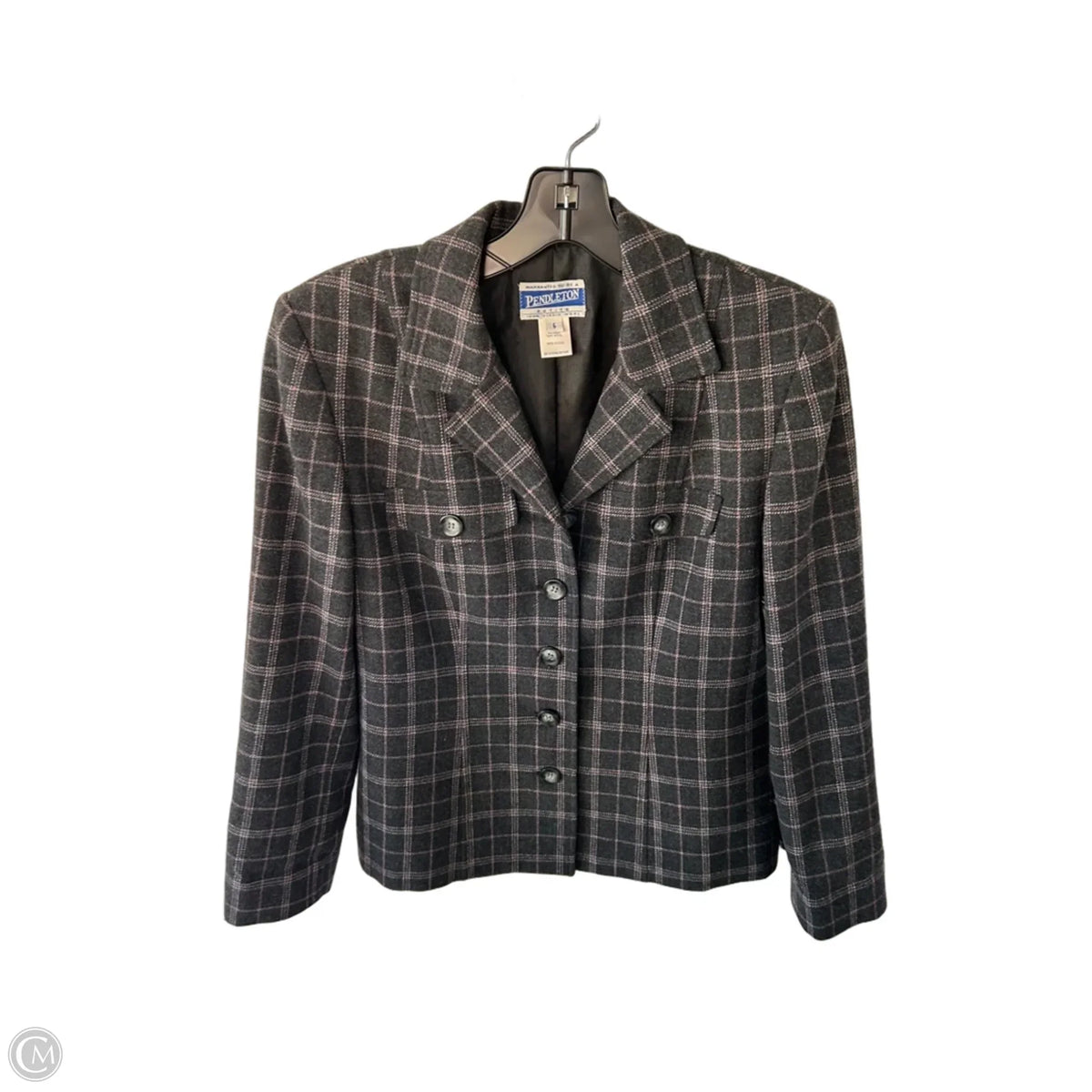 Blazer By Pendleton In Grey & Pink, Size: Sp