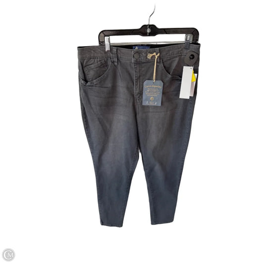 Jeans Skinny By Democracy In Grey Denim, Size: 16