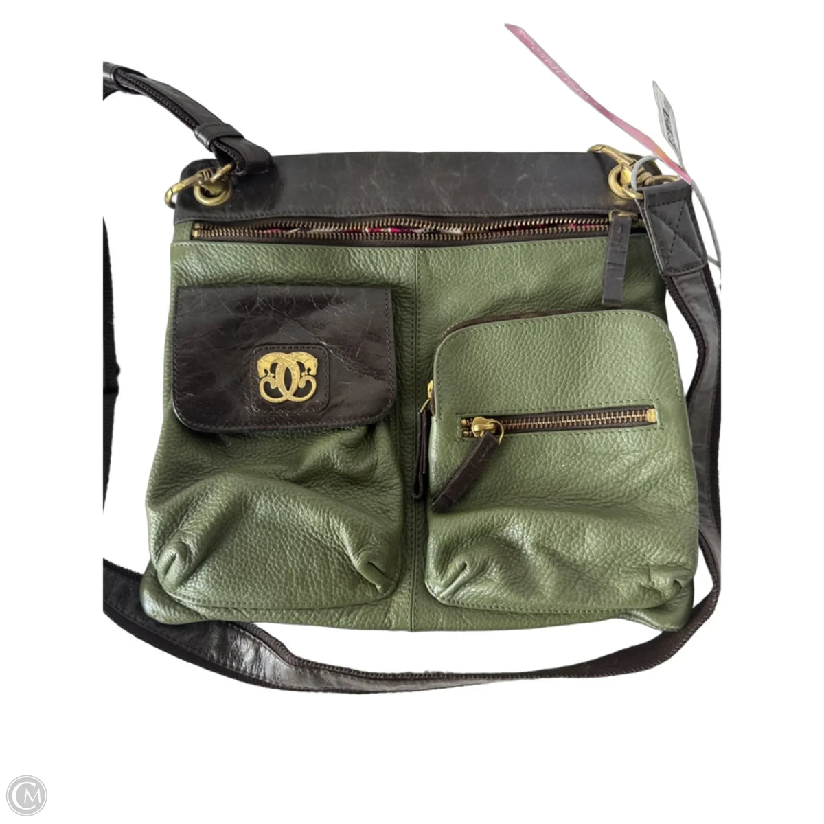 Crossbody Leather By Sharif, Size: Medium