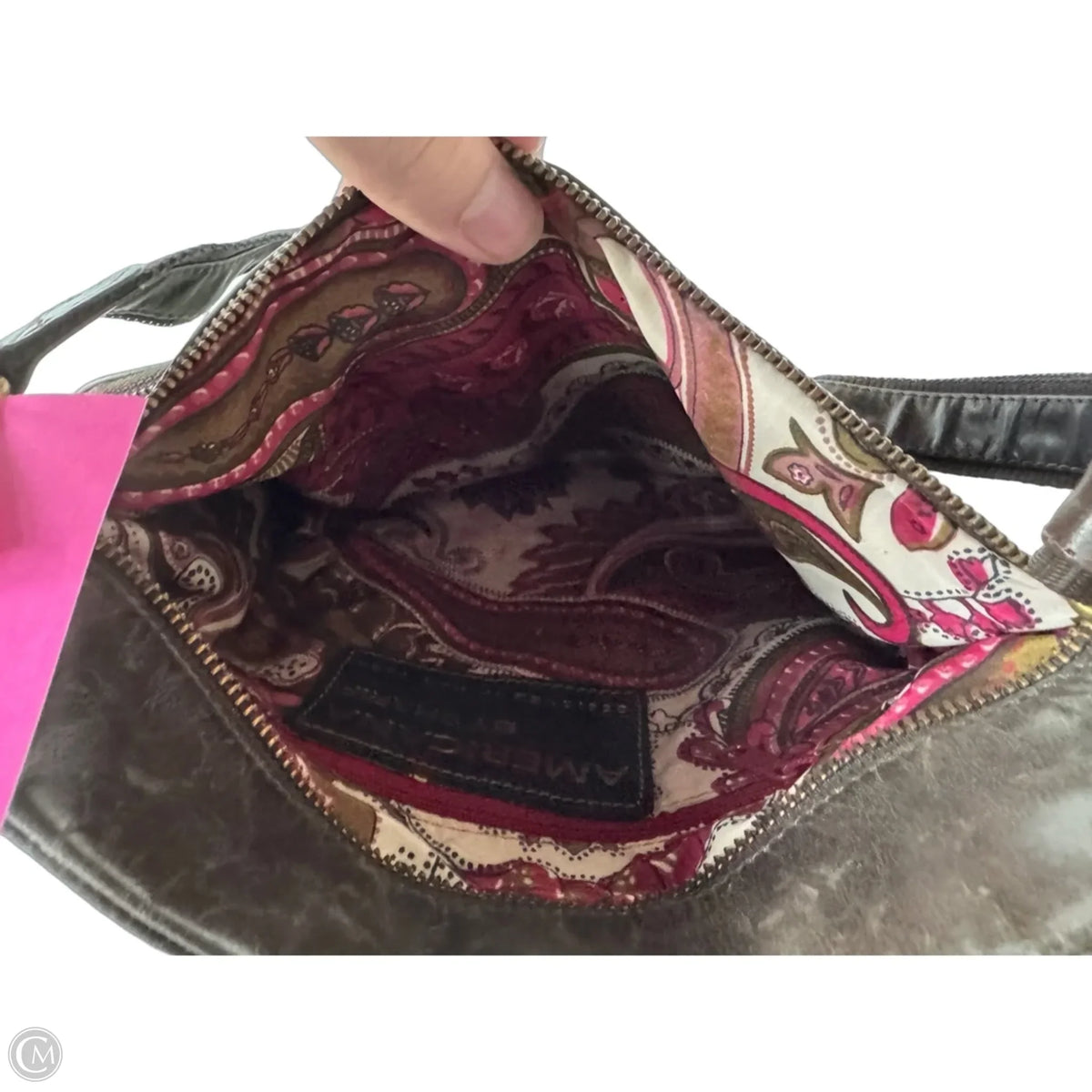 Crossbody Leather By Sharif, Size: Medium