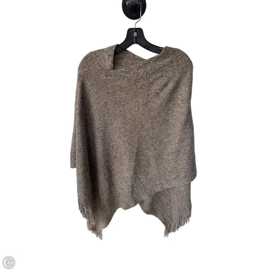 Poncho By Clothes Mentor In Brown & Tan, Size: Osfm