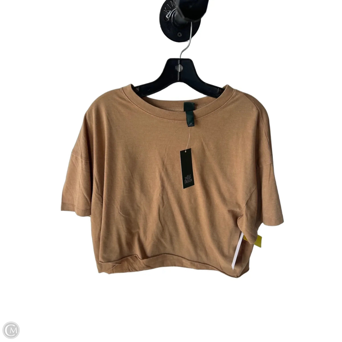 Top Short Sleeve Basic By Wild Fable In Tan, Size: Xl