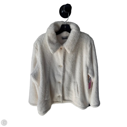 Jacket Faux Fur & Sherpa By 32 Degrees In Cream, Size: Xxl