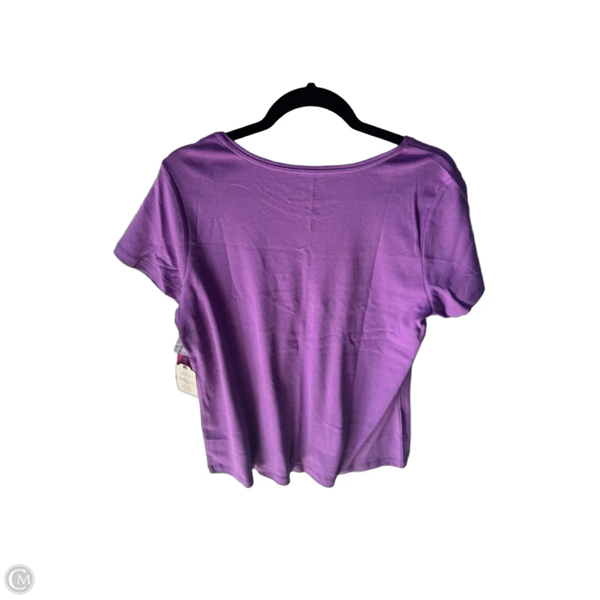 Top Short Sleeve Basic By St Johns Bay In Purple, Size: XL