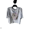 Top Short Sleeve Basic By Loft In Brown & White, Size: Xxl