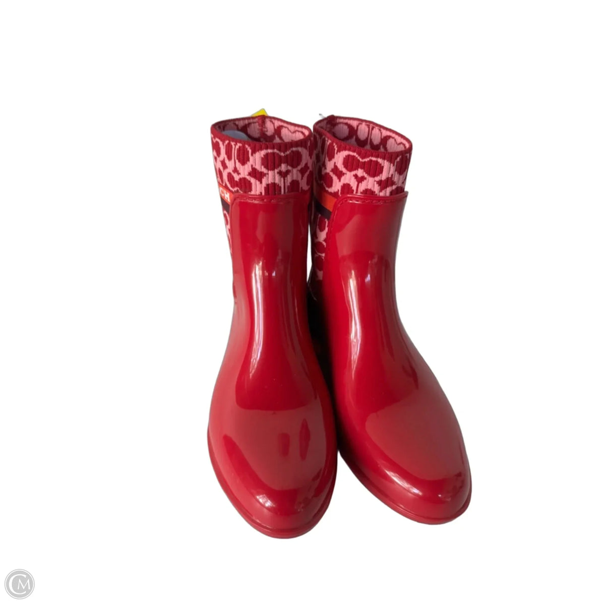 Boots Designer By Coach In Red, Size: 7