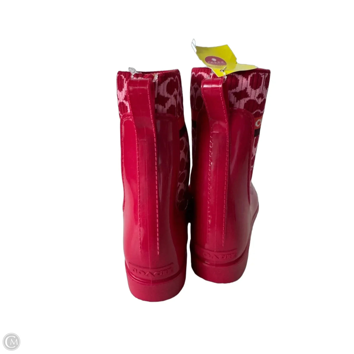 Boots Designer By Coach In Red, Size: 7