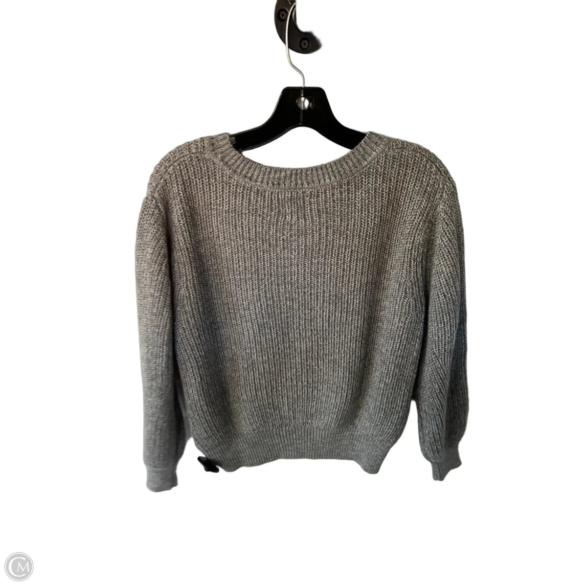 Sweater By Gap In Grey & White, Size: Xsp