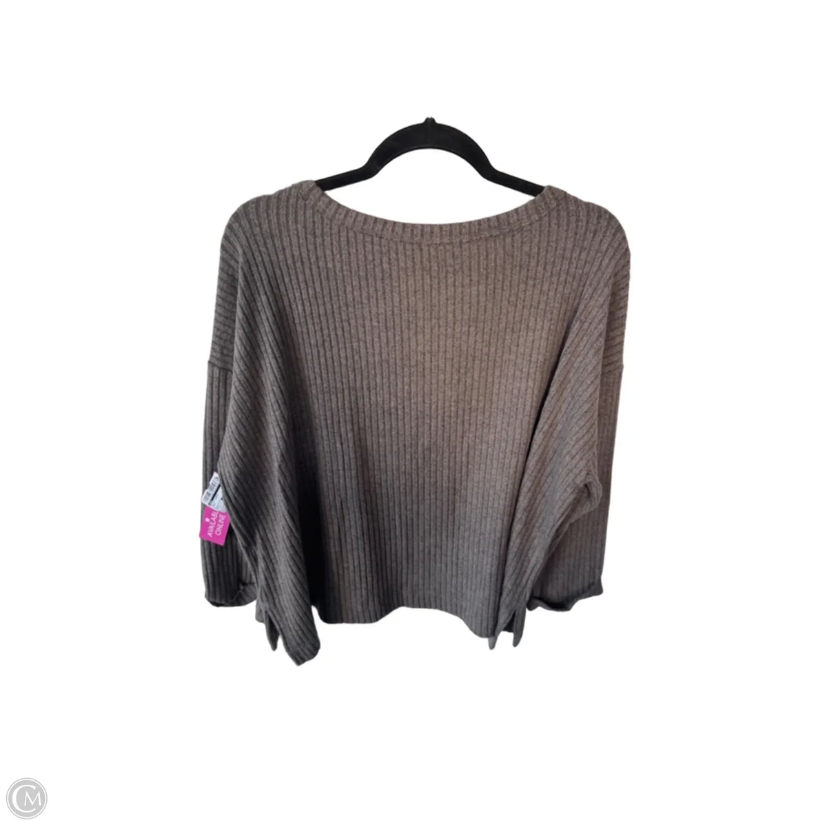 Top 3/4 Sleeve By Lush In Brown, Size: L