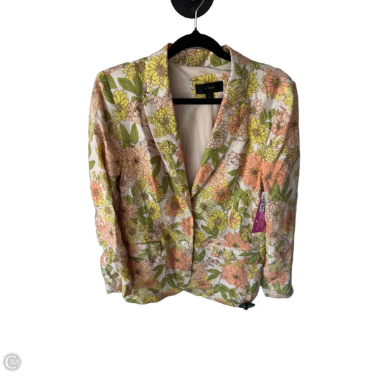 Blazer By J. Crew In Green & Orange, Size: S