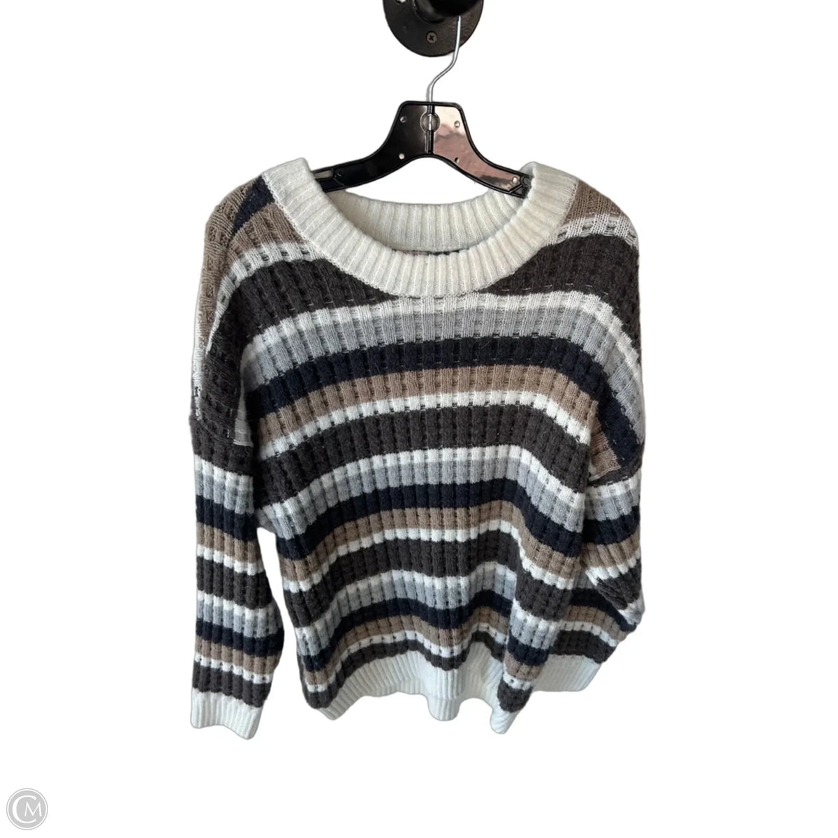 Sweater By So In Grey & Tan, Size: L