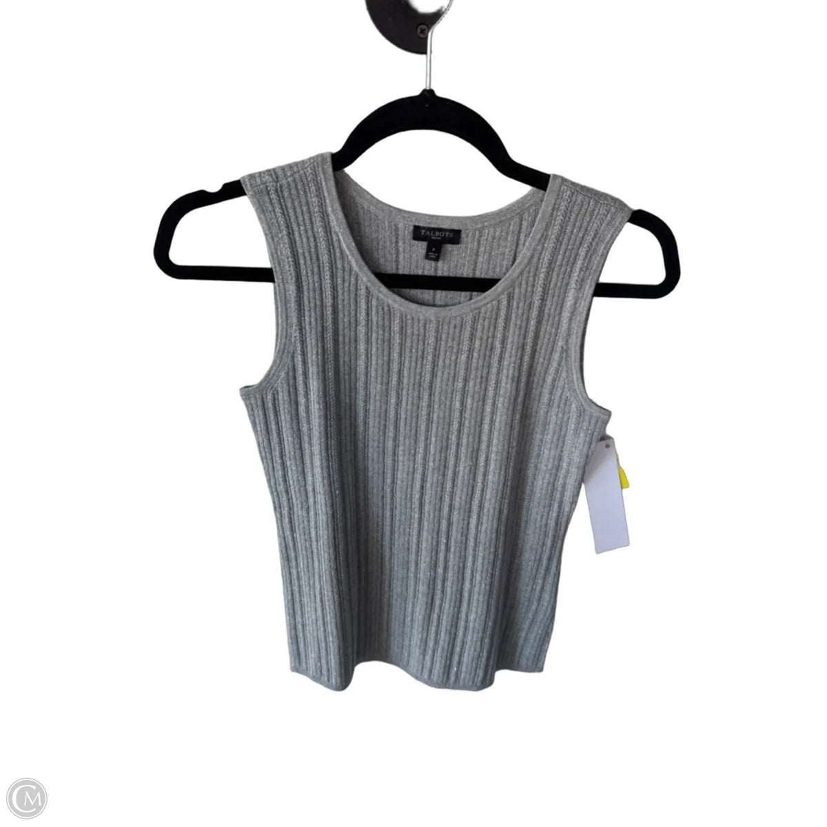Vest Sweater By Talbots In Silver, Size: Xsp