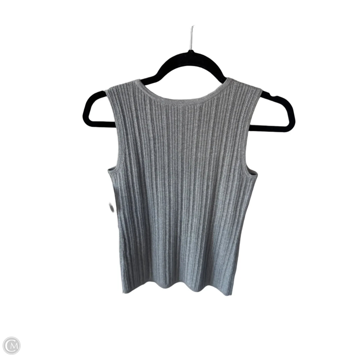 Vest Sweater By Talbots In Silver, Size: Xsp