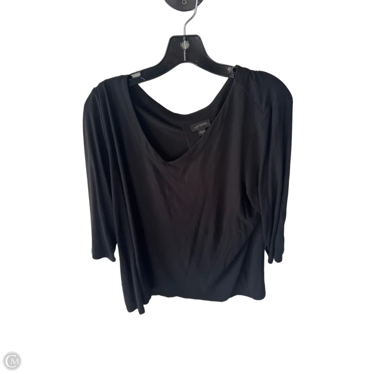 Top 3/4 Sleeve Basic By J. Jill In Black, Size: Xl