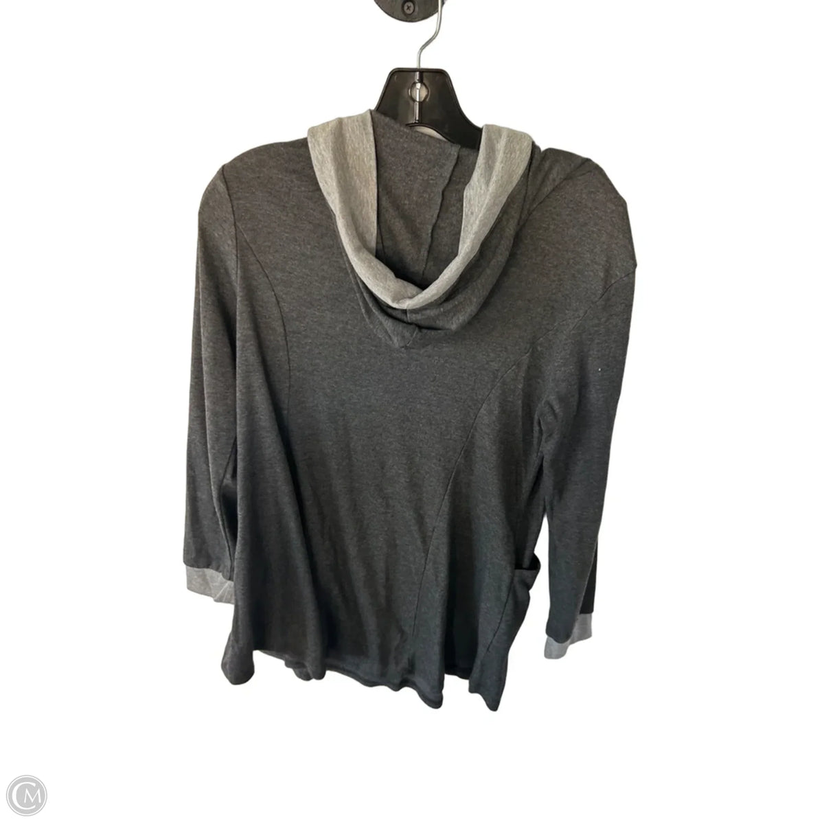 Tunic Long Sleeve By Clothes Mentor In Grey, Size: L