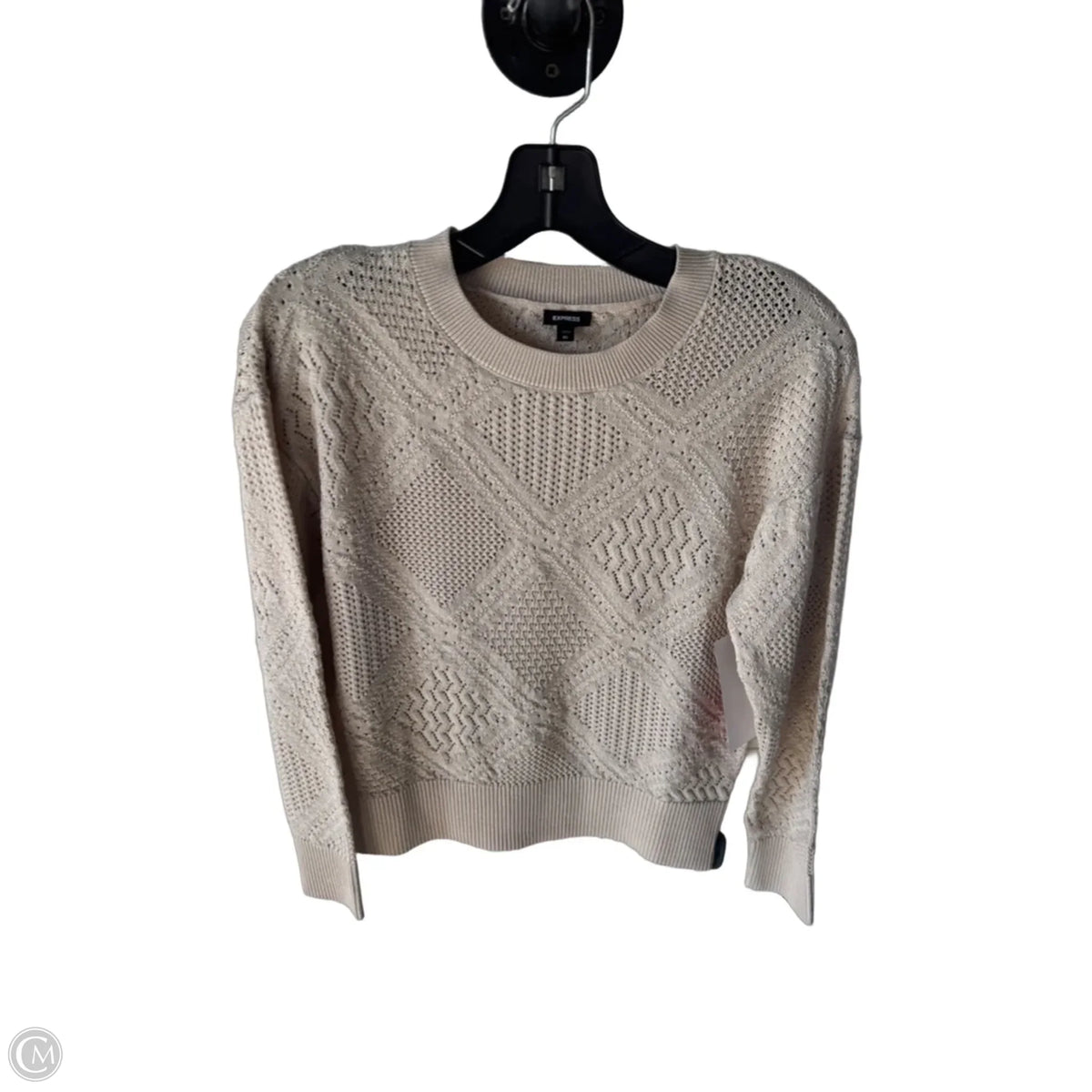 Sweater By Express In Tan, Size: Xs