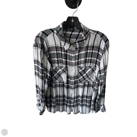 Top Long Sleeve By Sanctuary In Black & White, Size: M