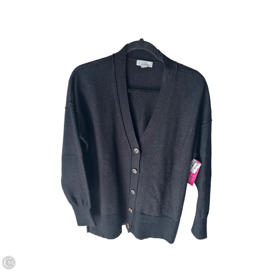 Sweater Cardigan By Allison Joy In Black, Size: L