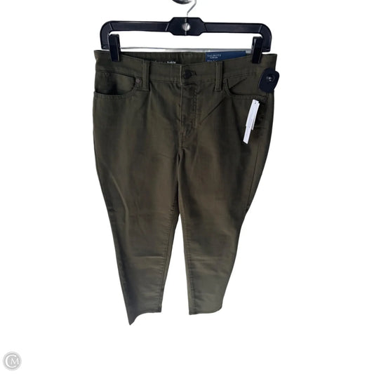 Jeans Skinny By Talbots In Green Denim, Size: 6p