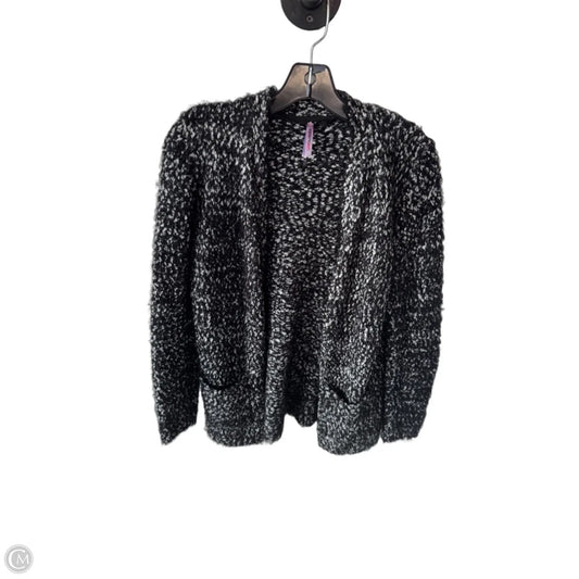 Sweater Cardigan By Love By Design In Black & White, Size: M