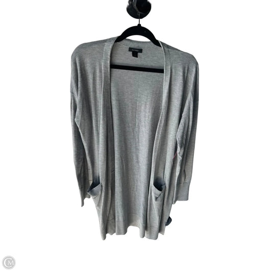 Sweater Cardigan By Halogen In Grey, Size: L