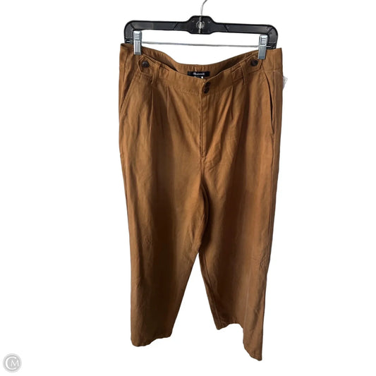 Pants Wide Leg By Madewell In Brown, Size: 10