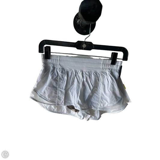 Athletic Shorts By Lululemon In White, Size: 6