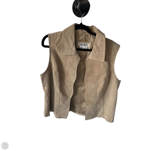 Vest Other By Coldwater Creek In Tan, Size: L