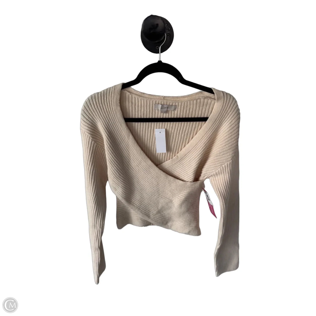 Sweater By Loft In Cream, Size: M