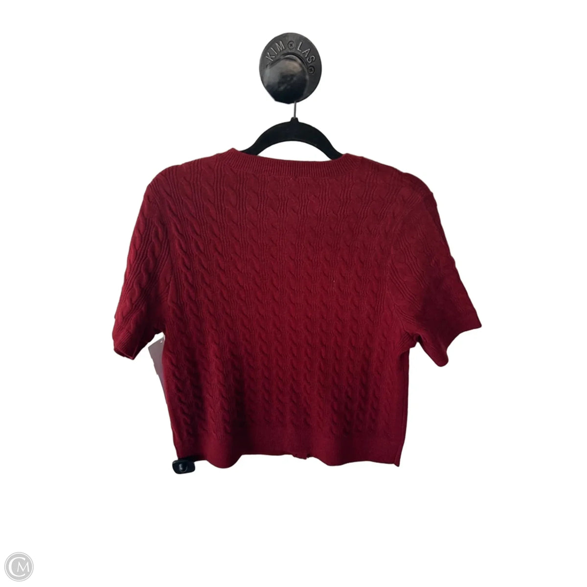 Sweater Short Sleeve By Express In Red, Size: L