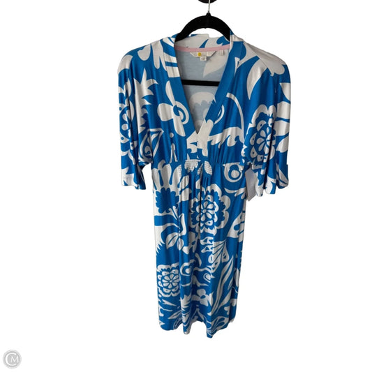 Dress Casual Midi By Boden In Blue & White, Size: Xsp