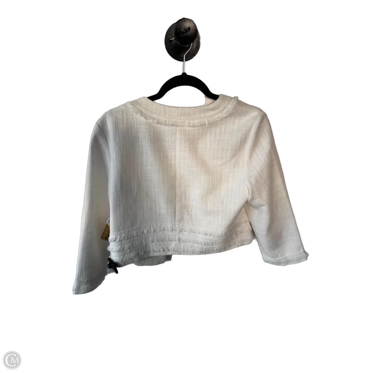 Blazer Designer By Karl Lagerfeld In White, Size: M