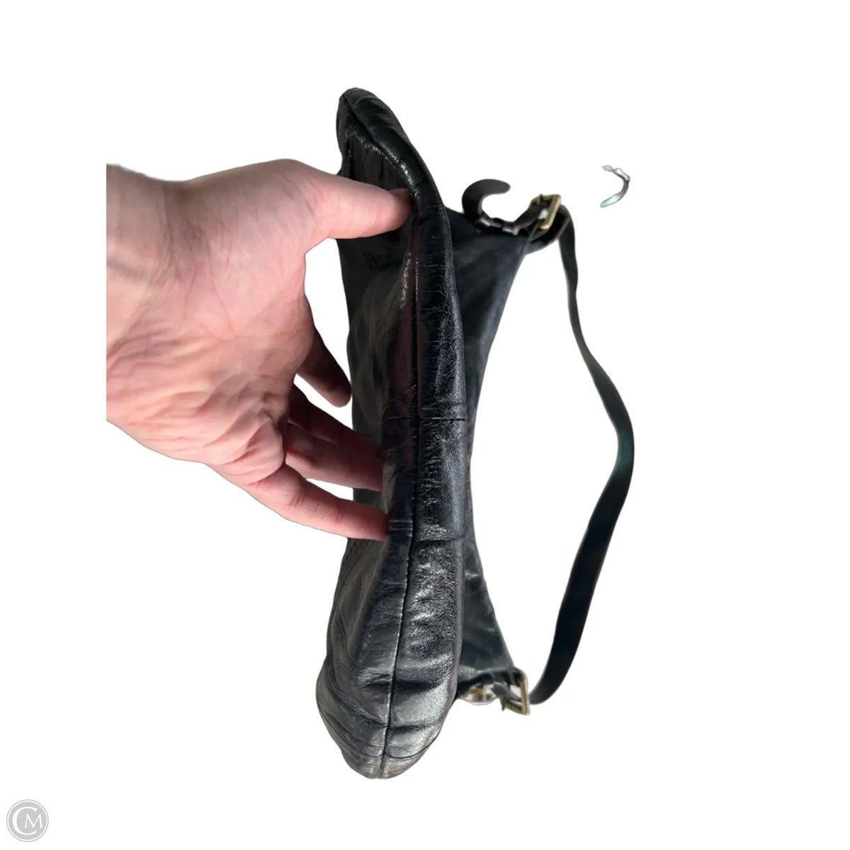Handbag Leather By Hobo Intl, Size: Large