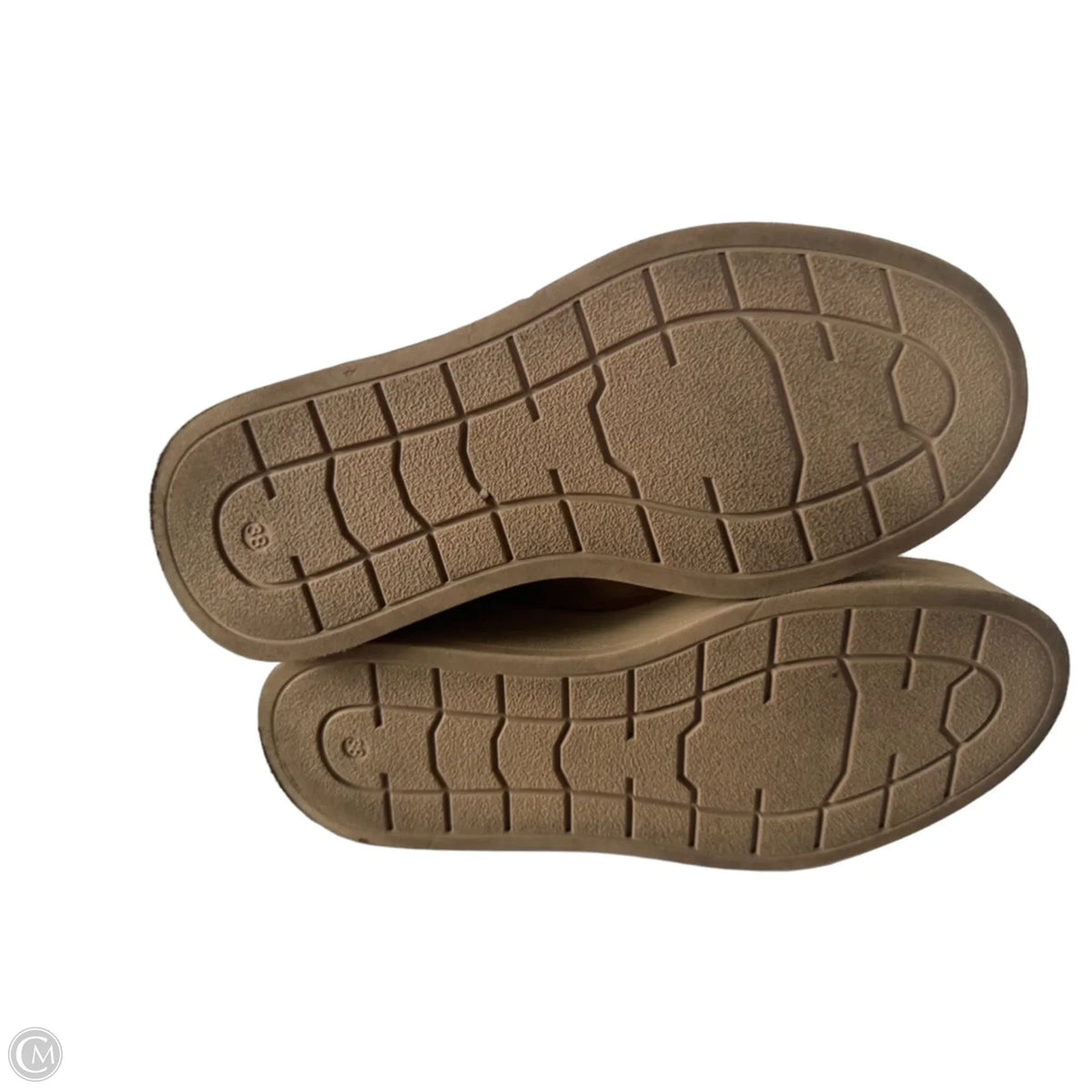 Boots Mid-calf Flats By Cmc In Tan, Size: 7.5