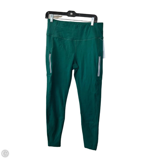 Athletic Leggings By Mondetta In Green, Size: L