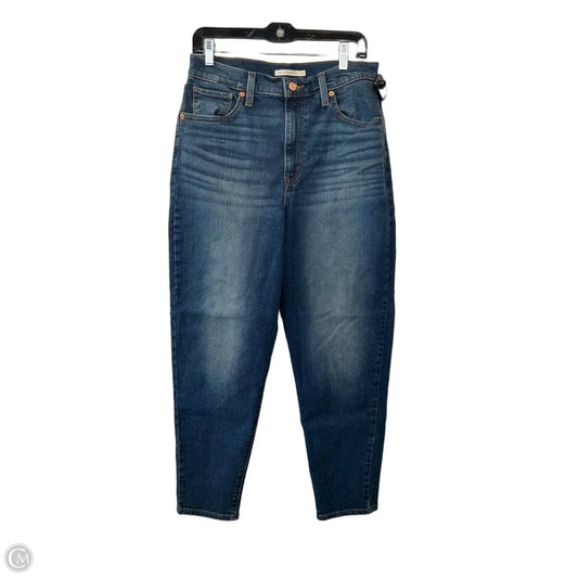 Jeans Boyfriend By Levis In Blue Denim, Size: 12