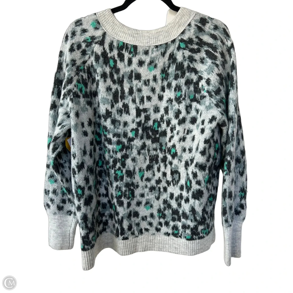Sweater By Loft In Blue & Grey, Size: M