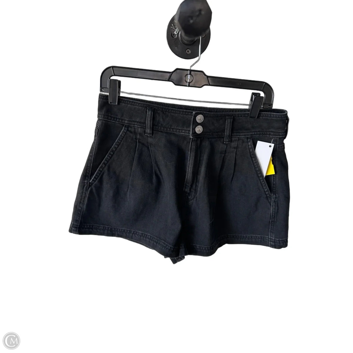 Shorts By American Eagle In Black Denim, Size: 8