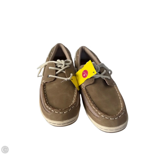 Shoes Flats By Chaps In Tan, Size: 8