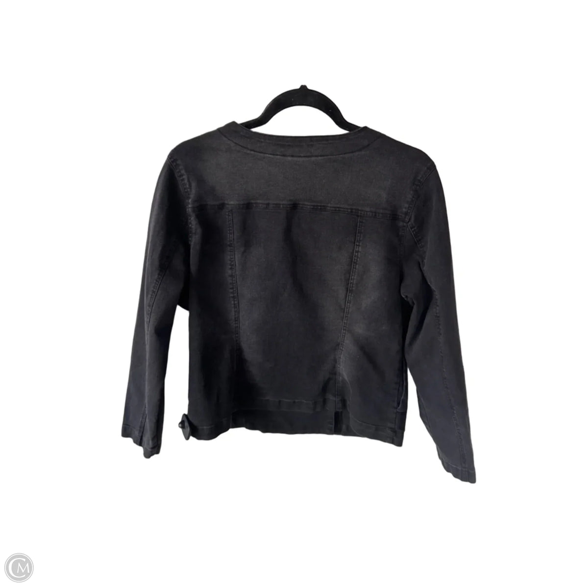 Jacket Denim By Dg2 In Black Denim, Size: L