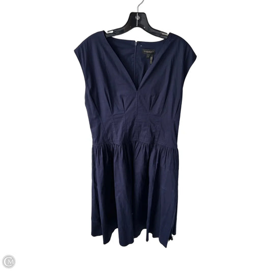 Dress Casual Midi By Donna Karan In Navy, Size: L