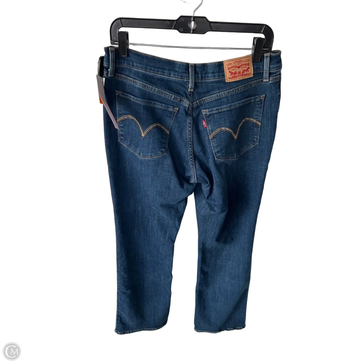 Jeans Boot Cut By Levis In Blue Denim, Size: 8